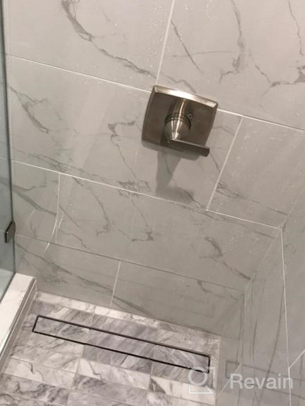 img 1 attached to Premium Stainless Steel Linear Shower Drain With Tile Insert Grate - 48 Inch, Professional Grade Rectangle Shower Floor Drain With Leveling Feet And Hair Strainer - Neodrain Manufacturer review by Joseph Quade