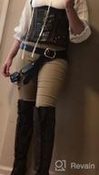 картинка 1 прикреплена к отзыву 🌟 TOPMELON Leather Corset Underbust - Steampunk Style, Fashion-forward Steel Boned Waist Cincher for Women от Shane Hartford