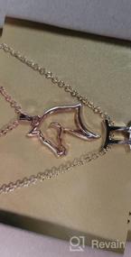 img 6 attached to Charming Happy Kisses Horse Necklace: Ideal Gift for Horseback Riders, Women & Girls – Adorable Outline Pendant with Sweet Message Card