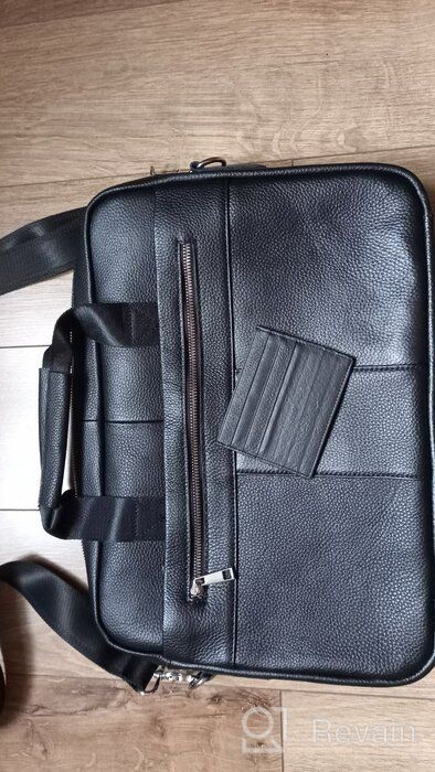 img 2 attached to Briefcase bag made of genuine leather. Black review by Akio Yamato ᠌