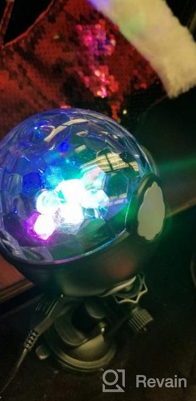 img 1 attached to Remote Controlled Lukasa Sound-Activated Disco Party Lights With 7 RGB Modes For Atmosphere, Strobe Light Effects, Ideal For Home Dance Room, DJ, Bar, Karaoke Nightclub, Xmas, Wedding, And Pub Shows review by Edris Holwell
