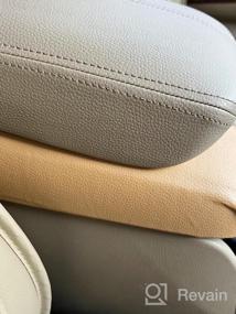 img 8 attached to Beige Vinyl Lid Pad Cover Replacement For 2008-2012 Honda Accord Sedan Auto - ABIGAIL Front Door Panels Armrest