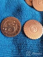 img 1 attached to Medieval Magic: Authentic 50 Gold Coins & Leather Pouch Set For Dungeons & Dragons Board Games And RPGs review by Brett Islam