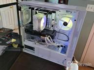 img 1 attached to Vetroo AL600 Mid-Tower ATX PC Case With Top 360Mm Radiator Support, 3X120Mm ARGB Fans, 3X120Mm Regular Fans, Airflow Mesh Design In White For Enhanced Gaming, With Controller Hub review by Ryan Selpasoria