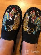 img 1 attached to 👞 Unisex Beijing Embroidered Rubber Shoes: Martial Men's Loafers & Slip-Ons review by Nuntawat Bridges