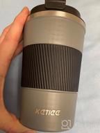 img 1 attached to 12Oz KETIEE Travel Coffee Mug - Spill Proof, Insulated & Reusable W/ Seal Lid - Hot/Ice Tea Compatible! review by Eric Miller