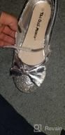 img 1 attached to 👠 Metallic Glitter Strap Doll Maker Girls' Flat Shoes review by Austin Olson