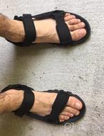 img 1 attached to NORTIV Athletic Outdoor Sandals: Lightweight and Comfortable Men's Shoes review by Jason Daves