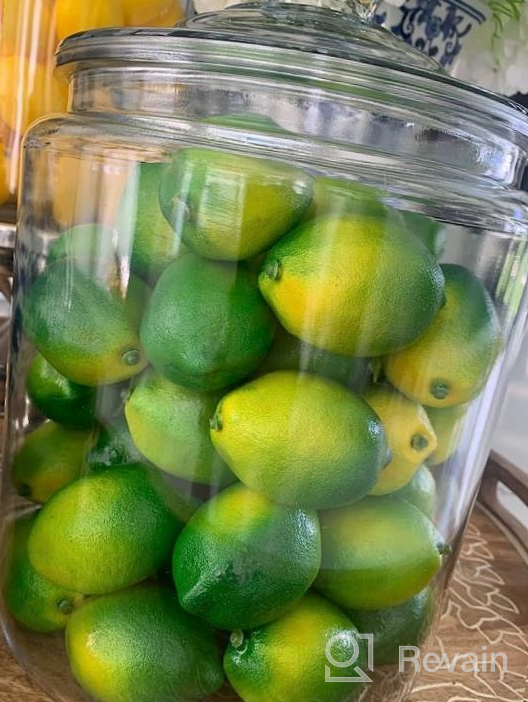 img 1 attached to 24PCS BigOtters Artificial Lemon Slices - 2 Inch Assorted Colors Fake Fruits For Themed Party Decor, Kitchen Table Centerpiece & Crafts Projects review by Tony Doan