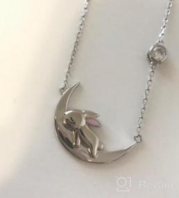 img 5 attached to 925 Sterling Silver Animal Moon Pendant Necklace Women Birthday Jewelry Gift