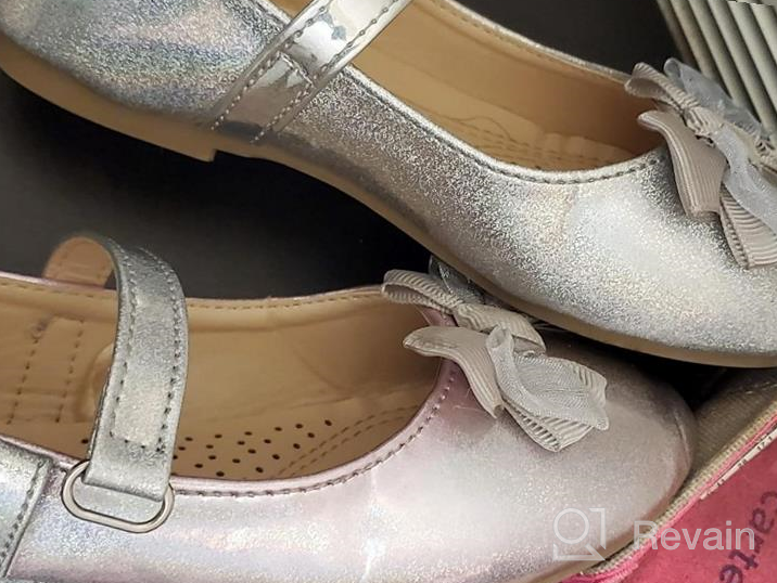 img 1 attached to KomForme Toddler Non Slip Ballet Walking Girls' Shoes in Flats review by Gregory Braddock