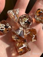 img 1 attached to UDIXI Polyhedral 7-Die D&D Dice Set - Perfect For Dungeons & Dragons, MTG, Pathfinder & Board Games (Green/Silver) review by Nathan Pintac