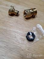 img 1 attached to Upgrade Your Water Fittings With Riemex Garden Hose Quick Connector Set - Solid Brass 3/4 Inch GHT Thread For No-Leak Easy Connect (4 Pack) review by Dallas Grover