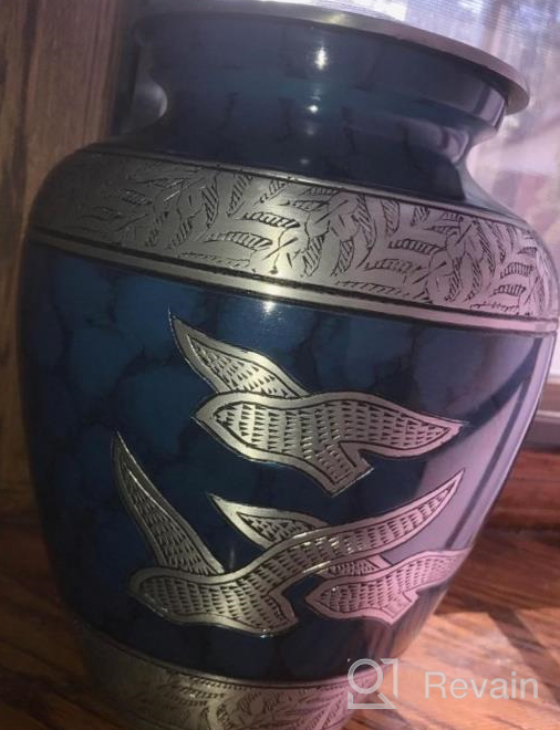img 1 attached to Wings Of Freedom: Handcrafted Cremation Urn For Adult Human Ashes - Choose Smartchoice For A Beautiful Funeral Memorial review by Daniel Jackson