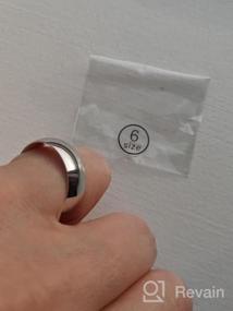 img 7 attached to Кольцо из чистого серебра 925 пробы от BORUO - элегантное кольцо для женщин и мужчин - идеальный подарок для особых случаев - доступно в размерах 4 мм и 6 мм, размер кольца 4-15