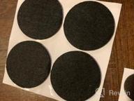 img 1 attached to Felt Furniture Pads -321 Pcs Furniture Pads Hardwoods Floors Self Adhesive, Cuttable Felt Chair Pads , Anti Scratch Floor Protectors For Furniture Feet Chair Legs , Furniture Felt Pads , Black review by Jose Morrison
