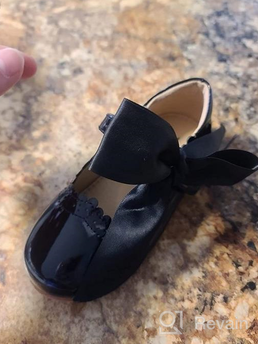 img 1 attached to Make Her Big Day Special with 💃 THEE BRON Ballerina Wedding Flats for Toddler Girls review by Manni Diaz