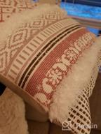 картинка 1 прикреплена к отзыву 18X18 Inch Yellow Tufted Decorative Throw Pillow Cover With Tassel - Moroccan Style Boho Tribal Cushion For Couch Sofa от Bob Boan