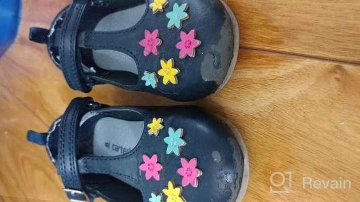 img 1 attached to 👧 Carter's Kids' Fiji2 Girl's T-Strap Ballet Flat: Comfortable and Stylish Shoes for Girls review by Luis Green