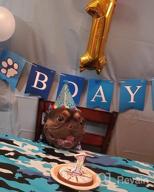 img 1 attached to Celebrate Your Pup'S Big Day With TCBOYING'S 11-Piece Dog Birthday Set – Blue Bandana, Hat, Scarf, Flags, Balloons & More! review by Alex Britton