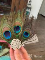 img 1 attached to 100Pcs 10"-12" Natural Peacock Feathers For Crafts Decoration - Blisstime review by Sandra Allen