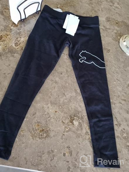 img 1 attached to 👧 PUMA Black Leggings for Girls - Size L in Girls' Clothing review by Evelyn Cacsire