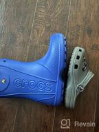 img 1 attached to 👞 Crocs Kids Handle Rain Boots: Boys' Shoes, Perfect for Outdoor Activities review by Justino Pratama