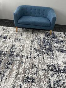 img 6 attached to Gray Distressed Abstract Area Rug, 5' X 7', By Rugshop - Achieve A Stand-Out Look For Your Home Interiors