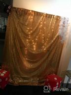 img 1 attached to 20FTX10FT Gold Shimmer Sequin Fabric Photography Backdrop review by Chris Cooper