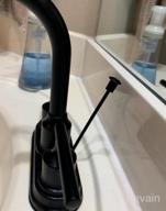 img 1 attached to 2-Handle 4-Inch 3-Hole RV Sink Bathroom Faucet With Lift Rod Drain Stopper & Supply Hoses By WOWOW Black Centerset review by Justin Gomez