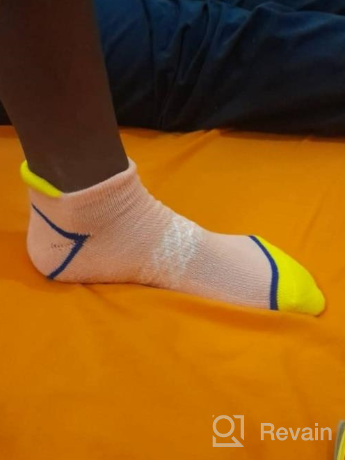 img 1 attached to 🧦 Girls 6-Pack Ankle Athletic Socks: Cushioned Sole, Low Cut Casual Socks for Little and Big Kids review by Nadine Glaser