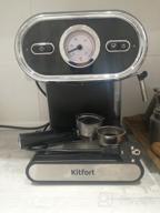 img 2 attached to Rozhkovy coffee maker Kitfort KT-702, black review by Celina Mdrzycka ᠌