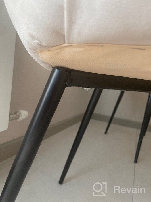 img 2 attached to 🪑 Flex STOOL GROUP Chair, metal/velor, metal, blue/black color review by Franciszka Zamska ᠌