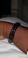 img 1 attached to Maximize Style with SERASAR's Joy Genuine Leather Bracelet for Men review by Jarrod Zuvers