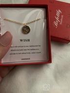 img 1 attached to Stunning Befettly Constellation Necklace: 14K Gold-Plated Zodiac Pendant with Engraved Disc - Adjustable, Dainty 16.5’’ Necklace review by Tracey Brown