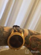 картинка 1 прикреплена к отзыву WFEAGL Top Grain Leather Strap Replacement Wristband for Samsung Galaxy Watch 42mm 46mm, Samsung Gear S3 Frontier/Classic/Galaxy Watch 46mm Compatible (Pink Sand Band+Gold Buckle, 46mm) от Ramesh Eastep