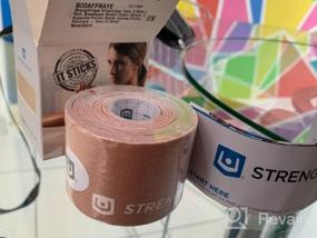 img 5 attached to StrengthTape Kinesiology Tape - 5M Uncut Rolls For Premium Sports Support And Stability In Multiple Colors