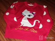 img 1 attached to Adorable Toddler Christmas Sweater: Knit Pullover with Reindeer, Elk & Snowman Cartoon - Perfect Xmas Sweatshirts for Boys and Girls review by William Gildea