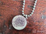 img 1 attached to Personalized YL St Christopher Necklace 🔱 - Solid 925 Sterling Silver Talisman Pendant review by Christine Bryant