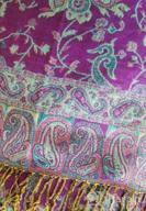 img 1 attached to Jacquard Paisley Pashmina: A Stylish, Double-Sided Wrap That Cures Your Silver Fever And Enhances Your Look! review by Michael Floyd