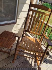 img 8 attached to Cinnamon CleverMade Tamarack Folding Table - Perfect Outdoor Patio Furniture For Home Entertaining!