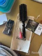 img 1 attached to Get Salon-Worthy Hair At Home With Belula'S Soft Boar Bristle Round Brush Set - Ideal For Adding Volume And Body! review by Will Murphy