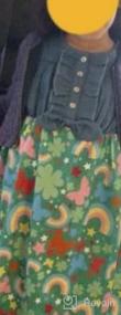 img 7 attached to Очаровательные платья принцесс для маленьких девочек: джинсовые топы без рукавов, юбки-пачки с цветочным принтом, цельный наряд