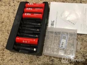 img 5 attached to EBL 8-Pack Rechargeable Lithium AA Batteries With Smart Charger - Long-Lasting 1.5V AA Li-Ion Batteries