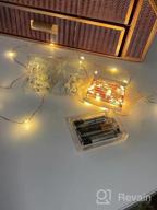 img 1 attached to Innotree Photo Clips String Light - 39Ft 120LED Fairy Lights Battery Operated With Timer Twinkle Lights With 60 Clear Clips & 20 Non-Trace Nails For Hanging Picture, Bedroom, Dorm Decor, Warm White review by Lamont Wilson