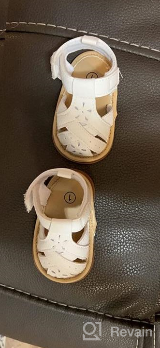 img 1 attached to 👟 Babelvit Comfort Premium Prewalker Boys' Sandals review by Jeremiah Small