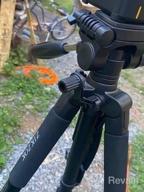 img 1 attached to Lightweight Aluminum Travel Tripod For DSLR SLR Cameras And DVs Up To 75 Inches With Carry Bag - Compatible With Canon, Nikon, Sony, Olympus And More. review by Kevin Barbon