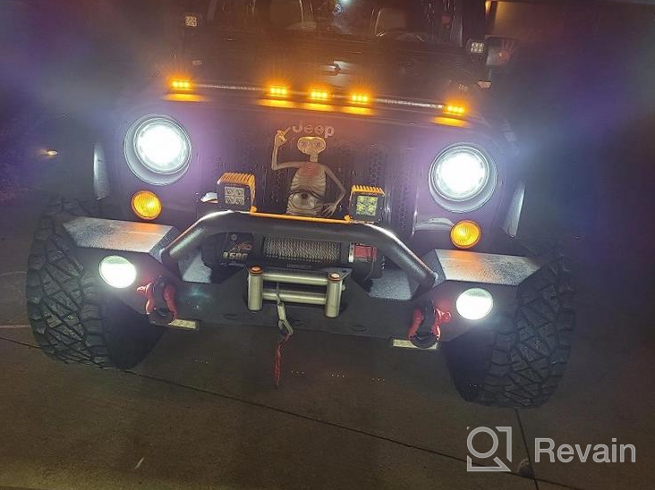 img 1 attached to Protect Your Jeep Wrangler JK With Auto Ventshade (AVS) 753060 Aeroskin LightShield Hood Protector In Black! review by Deon Sweeney