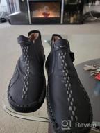 img 1 attached to Experience All-Day Comfort in Govicta Leather Loafers for Outdoor Wear review by Adam Webbie