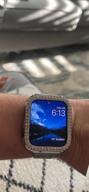 img 1 attached to Rose Gold 41Mm Thin Metal Band & Bumper Case For Apple Watch Series 7/8 Women - Goton review by Shannon Taylor